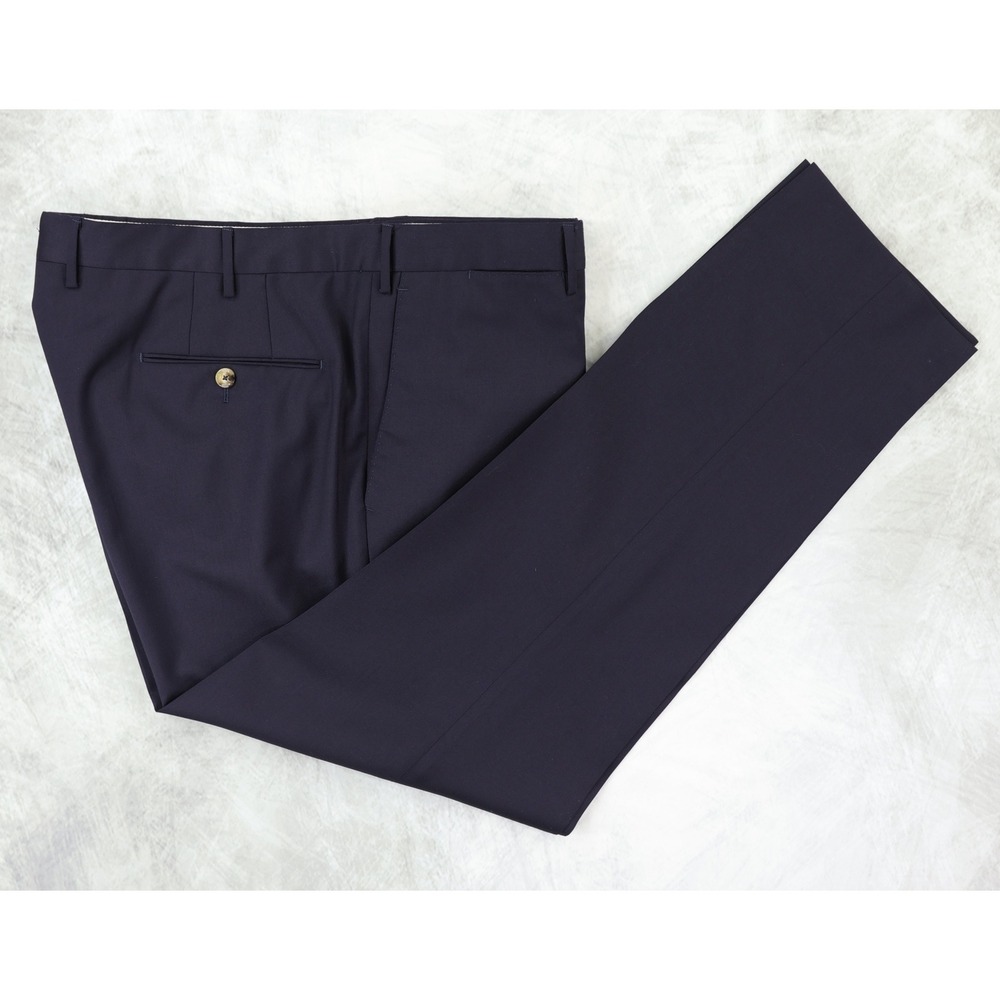 PT Torino Slim Dress Pants Mens 58 - 39x31 Navy Blue Deluxe Comfort Wool Italy